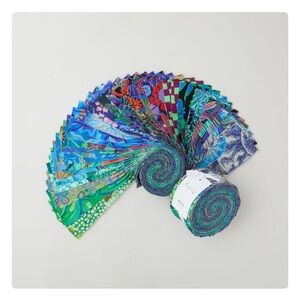 Kaffe Fassett Collective - August 2024 Cool Colorway 2 1/2" cotton Strips